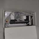 Hair Dryer, 110000 RPM High-Speed Brushless Motor Negative Ionic Blow Dryer for Fast Drying, Low Noise Thermo-Control Hair Dryer with Nozzle and Tri-Colour LED Light Ring for Home, Travel (Gray)