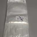 Kingrol 100 Ct 7 x 10.25 Inch Clear Stand Up Food Pouch Bags with Resealable Lock Seal Zipper, Heat Sealable Packaging Bags for Food Storage