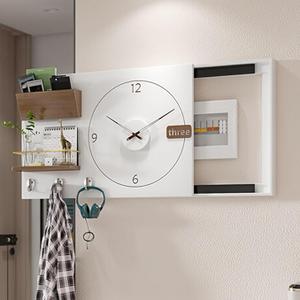 Unique Accountant Style Simple Decorative Silent Wall Clock, Artificial Wall Clock, Suitable for Living Room, Office and Home Decoration