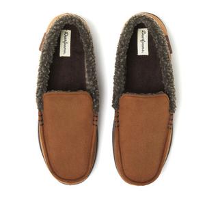 Dearfoams Men's Alexander Microsuede Moccasin House Shoe Slipper (M 9-10)