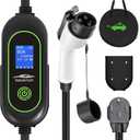 Level 2 Fast EV Charger, 240V, 50Amp, 12KW Adjustable Current & Schedule Charging,Home Wall Mount Electric Vehicle Charging Station,SAE J1772 Charger, NEMA14-50P with 25ft Premium Cable.