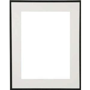 TRIMLINE Black metal frame with white 4x6 mat by Dennis Daniels - 4x6