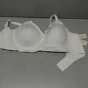 Vertvie Womens Seamless Jelly Bras No Underwire Comfort Push Up Bras Buttery Soft Wireless Bralette Full Coverage Sports Bra (White, XL)