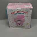 Cotton Candy Machine, Mini Cotton Candy Maker for Kids, Pink Vintage Candy Maker for Christmas Gift, Home, Birthday Family Party, Includes 25 Cotton Candy Sticks & Sugar Scoop