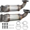 Emission Left&Right Catalytic Converter Fit for Dodge Grand Caravan 2011-2016 3.6L, Journey 2011-2014, Avenger 2011-2014, Chrysler Town&Country 2011-2015 Front one Pair with Gasket (11-16 Grand Caravan STANDARD GRADE)