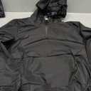 Men's Pullover Rain Jacket Waterproof with Pants Hood Lightweight Packable Raincoat Windbreaker for Golf Travel-M