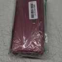 CaseMe 2-in-1 Detachable for iPhone 15 Crossbody Wallet Case with RFID Blocking 10-Card Holder for Woman, PU Leather Wrist Strap Zipper Handbag Purse Wallet Phone Case for iPhone 15 6.1", 
 Wine Red