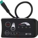 ‌S810 Bike Computer Display - 36V/48V Water Proof Cycling Meter with Speed Tracking for JN Controller & Pasion E-Bikes,22.2mm Handlebar Mount
