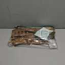 Yalikop Matcha Station Shelf,15.7'' Coffee Station Organizer, 2 Tiers Bamboo Mug Holder Countertop,Desktop Flower Pot Rack for Home Living Room Window Sill Foldable Display Storage Shelf(Wood)