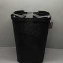 Mind Reader Perforated Plastic Hamper with Lid 60 Liter/16 Gallon, Lightweight Hamper