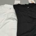 Neer 2 Pack Mens Big and Tall Shirts Cotton Long Sleeve Crewneck Casual Tops XL Basic Tee Shirts Black And White