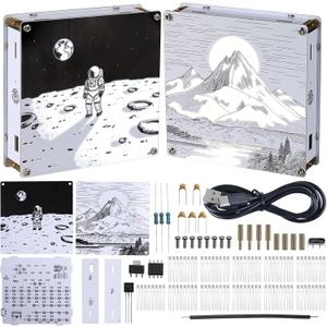 MIOYOOW Light Painting Lamp DIY Soldering Kit, Double-Sided PCB Night Light Solder Practice Kit with Adjustable Brightness, Electronics Project for School Learning and Desk Decoration