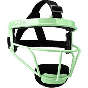 Dinictis Softball Face Mask, Lightweight, Comfortable, with Wide Field Vision, Durable and Safe Face Guards, Premium Protective Softball Fielder's Mask (Apple Green)