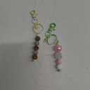 Blank Beaded Keychain Bars DIY Accessories Metal Beaded Keychain Detachable Key Chain for Pendant DIY Crafts Jewelry Making Gift  2Pcs