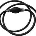 Universal 5/16" 8mm Fuel Line Assembly with Primer Bulb - Steel Hose Clamps for Marine Outboard Boat Motor & RVs