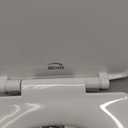Bemis 7300SLEC Slow Close Toilet Seat, Easy Clean Hinges and Durable Plastic Seat, Made in USA, Elongated, White