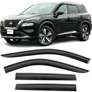 Window Visors Rain Guards for Nissan Rogue 2021-2025,Wind Deflectors Window Shades Vent Guard Visor,Smoke 4-Pieces Set 94902