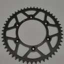 SCAR Aluminum alloy Rear Sprocket Compatible with YAMAHA YZ YZX YZF WRF YZFX 125 250 450 99-25 FANTIC, Black - 51 tooth