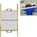 Large Soil Sifter, Rock Sifter, Soil Sifter for Gardening, Compost Sifter for Sand, Leaves & Compost, Fits Wheelbarrow