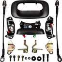 Tailgate Hardware Rebuild Kit for 1999-2006 Chevy Silverado 1500 2500 3500, GMC Sierra, Rear Tail Gate Door Parts Gasket Bezel Lock Bolt Hinge Locking Set Replaces# 15997911 15921948
