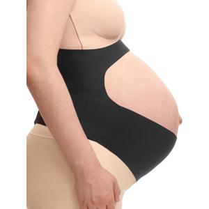 Momcozy Maternity Belly Support Band Adjustable Pregnancy Belly Band for Back & Pelvic Relief, Gentle Bump Lift, Breathable & Latex-Free, XL