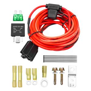 EMIHO Electric Fuel Pump Relay Kit Fuel Pump Wiring Harness Kit Fit for 12V System P/N 30247 Relay Bypass 40 AMP Waterproof Relay Switch Kit Heavy Duty Long Wires