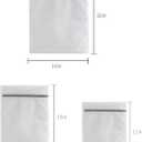 Lingerie Bags for Washing Delicates,Small Fine Mesh Laundry Bags,3Pcs(1 Large,1 Medium,1 Small)