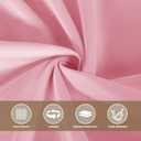 sancua Round Tablecloth 108 Inch Diameter, 6 Pack - Circle Polyester Fabric Table Cloth for Wedding Party Reception Banquet Birthday, Washable Christmas Table Cover (Fit 42-96 Inch Tables), Pink