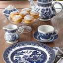 Churchill Blue Willow Plates Bowls Cups 20 Piece Dinnerware Set, Made In England