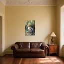 CCWORKERRY Pelican Picture Bathroom Wall Art Bathroom Coastal Pelican Canvas Prints Ocean Bird Painting Nautical Theme Lake House Decor Framed(Green,16" x 24")