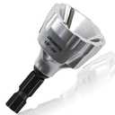DKIBBITH Heavy-Duty Deburring Chamfer Tool with Sharp Tungsten Carbide Blades, Fast Hex Shank Deburr, External Burr Removal for Metal Rod Bolt Pipe 3D Printing PVC in 1/8" to 3/4" Diameter (3~19mm)