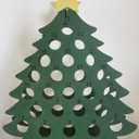 2024 Advent Calendar, Christmas Tree Snowman Liquor Bottle Holder,12 Days 24 Days Countdown for Beer Whiskey Wood Gift Idea Living for Room Bar Decors (Christmas tree)