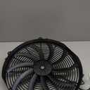 BLACKHORSE-RACING 16" 16 inch Electric Radiator Fan High 3000 + CFM Thermostat Wiring Switch Relay Kit Black