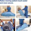 35" x 60" Waterproof Bed Pads with 8 Handles, Positioning Bed Pad for Incontinence, Reusable Bed Underpads, Washable Pads for Adult, Elderly, Bedwet Kids, Bedridden