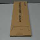 Longzon Brushed Nickel Toilet Paper Holder Wall Mount, Self Adhesive Toilet Paper Holder Storage for 3 Roll Tissue, Premium 304 Stainless Steel Stick On Toilet Paper Roll Holder for Bathroom, Silver