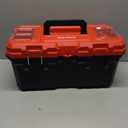 Tools Box, Deep Lockable Toolbox, 18.7 * 9.9 * 9.3" Durable Tool Boxes Storage, with Removable Inner Tray