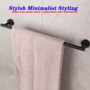 GERZWY Bathroom Towel Bar 30" Stainless Steel Towel Bar Matte Black Contemporary Style Wall Mount for Bath Kitchen AG1101C75-BK