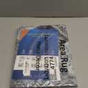 Washable Area Rug Moroccan Trellis Entryway Rug Doormat Stain Resistant Non-Slip Accent Rug Vintage Medallion Distressed Floor Carpet for Front Entrance Kitchen Bathroom, Blue/Grey, 2' x 3'