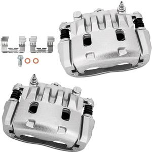 cciyu Front Left & Right Disc Brake Calipers w/Bracket 19B2683 19B2682