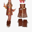 Morph 70s Costumes For Women, Hippie Costume Women, 60s Hippie Dress Halloween Costume, Womens Halloween Costumes, Size Large