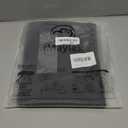 iMaylex Soft 100% Egyptian Cotton Zipper Pillow Case, Cozy and Lightweight Pillowcase, Easy Care, Black, Body, 20'' x 48''