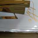 Gold Mirrored Acrylic Wedding Table Numbers 1-20 Set, Self-Standing Modern Arched Signs for Reception Seating, Anniversary & Bridal Shower, Elegant Wedding Decor (5x7 Inches)