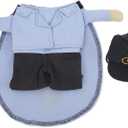 3 x DAUERHAFT Funny Costumes Pet Suit, Cute and Adorable Pet Mail Carrier Costume Hoodie Coat for Birthdays Role Playing for Christmas Halloween(L)