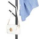 ZOZOE Metal Coat Rack Freestanding, Modern Heavy Duty Coat Racks with Natural Marble Base, Stable Coat Tree Stand, Hall Tree Hanger Coat Stand with for Bags, Hats, Entryway, Office