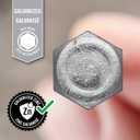 Nuvo Iron - 5/8-In x 12-in Hex Head Lag Bolt - Zinc Plated 6 Pieces