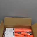 RoadHero 2 Pack Traffic Delineator Post with Weighted Base, Portable Orange Safety Barrier Posts Cones with 5 FT Plastic Chain and Reflective Collars for Parking Lots, Road Safety, Construction Events (34 INCH)