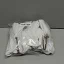 10 Large Christmas Poinsettias Flower Velvet Magnolia Artificial Floral Ornaments Picks Stems Christmas Tree Decorations Pack of 10 for Xmas Tree Party Wedding Centerpiece (Pure White)