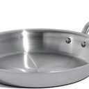 Made In Cookware - 12-Inch Stainless Steel Frying Pan - 5 Ply Stainless Clad - Professional Cookware - Crafted in Italy - Induction Compatible