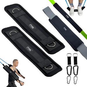 2-in-1 Extender Belt & Resistance Bands Sleeve - Ideal for Speediance Gym Monster & All Gym Machines - Ultimate Home Gym Accessories for Pulley & Cable Systems, Solving Arm-Rubbing Woes (Black)