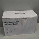 Air Compression Leg Massager, Professional Sequential Foot & Full Leg Massager for Circulation and Pain Relief, Fast Recovery Compression Boots for Athletes, Gifts for Men Women (Black)